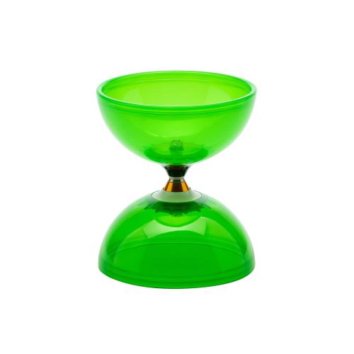 Schuldiabolo Orbit mit Freilaufachse und Handstäben - grün